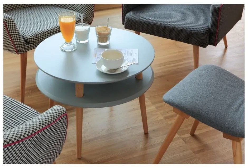 Светлосива маса за съхранение UFO, Ø 45 cm Ufo - Ragaba