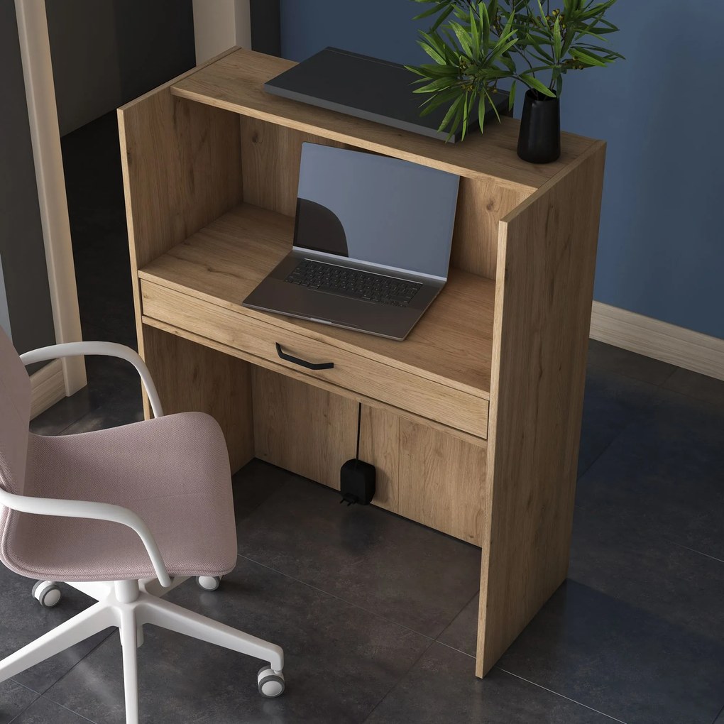 Рецепционна маса MA101, цвят Орех Антрацит