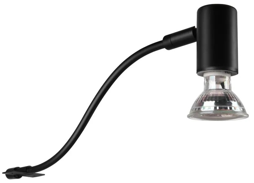 Матовочерна стенна лампа (дължина 34 см) Giada - Trio