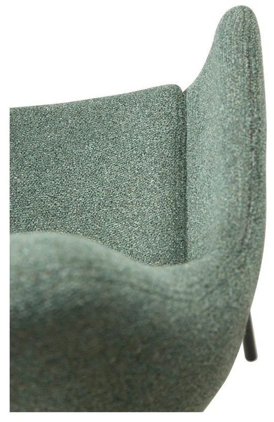 Светлозелен стол от плат букле Zimmer – DAN-FORM Denmark