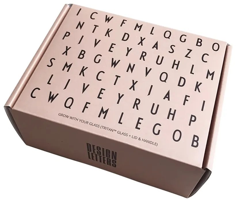 Розова бебешка чаша Grow With Your Cup Grow with Your Cup - Design Letters