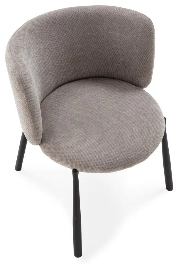 Сиви тапицирани трапезни столове в комплект 2 бр. Ginny – MOME