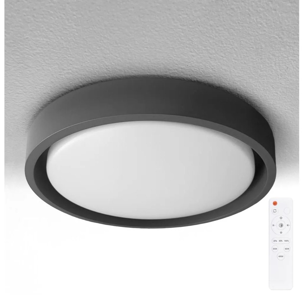 Brilagi -LED димируемо осветително тяло MATTEO LED/60W/230V 3000-6500K Ø 51,5 cm черно + с дистанционно управление