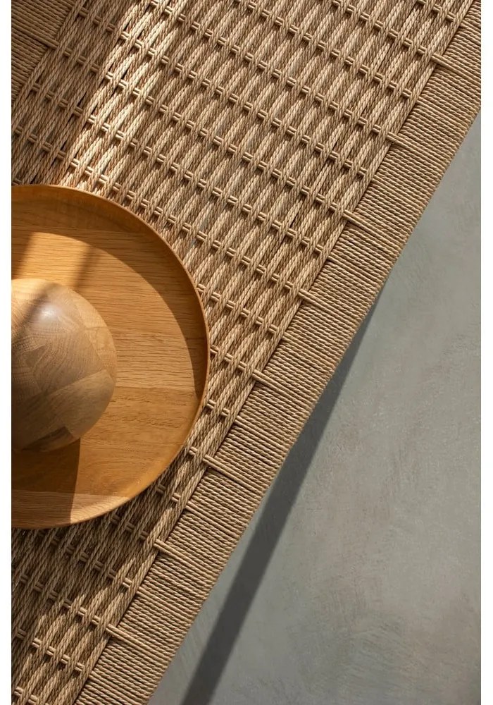 Пейка черен и естествен цвят Klupa – Gazzda