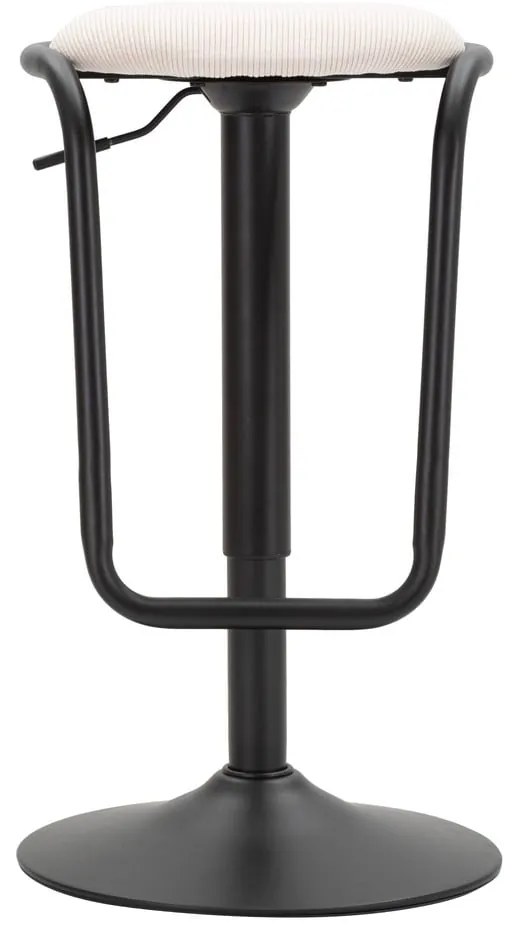 Бял/черен тапициран бар стол с регулируема височина (височина на седалката 61 cm) Destiny – Mauro Ferretti