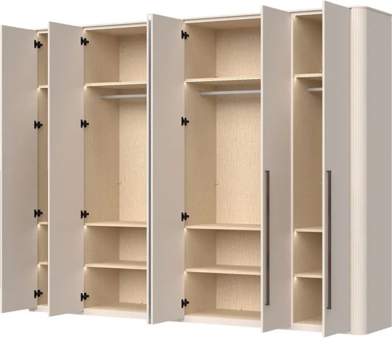 Гардероб Dutchess шесткрил огледало