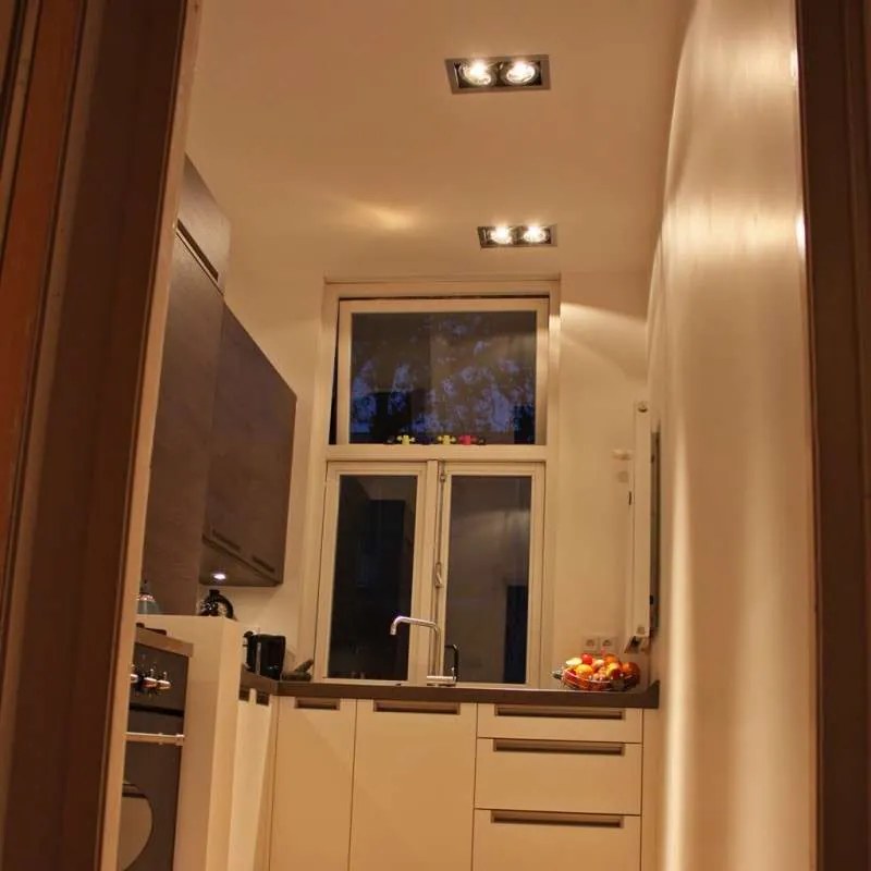 Комплект от 6 вградени спота стомана AR111 регулируеми 2 светлини - Oneon