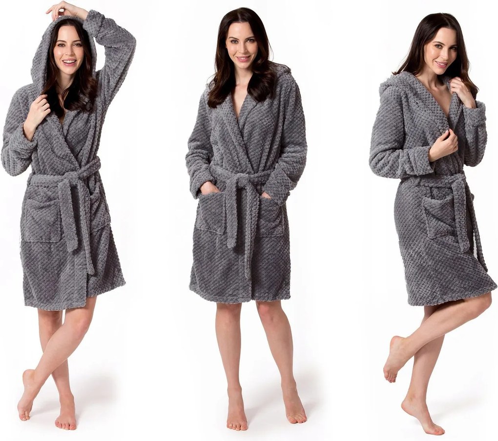 Дамски халат DIAMOND Grey S/M