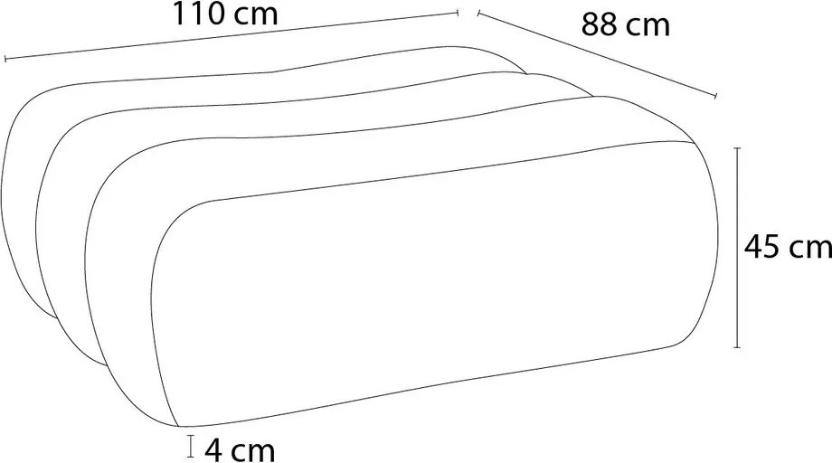 Сива табуретка от прежда с примки от букле Azra – Bobochic Paris