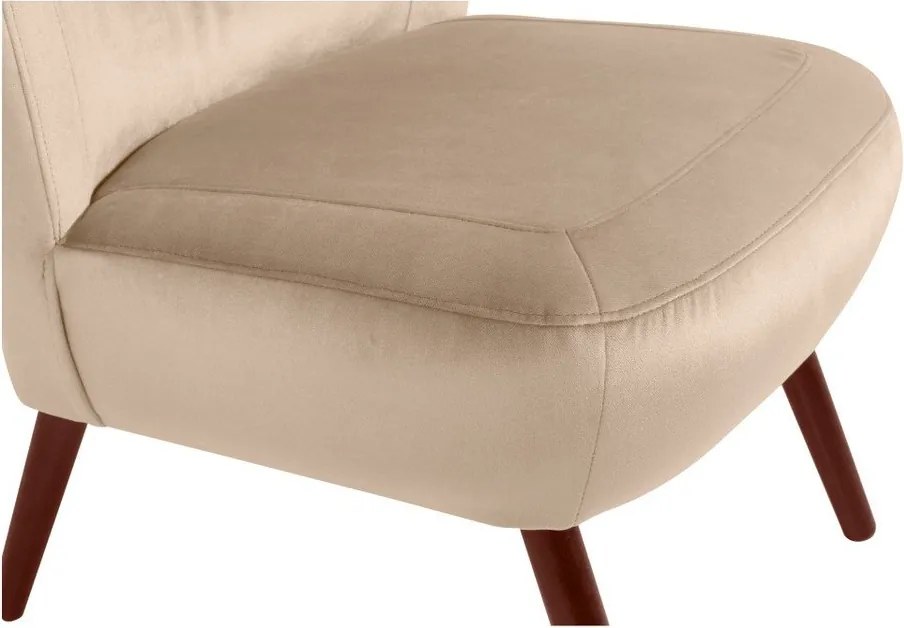 Бежов фотьойл Кадифе Sari - Max Winzer