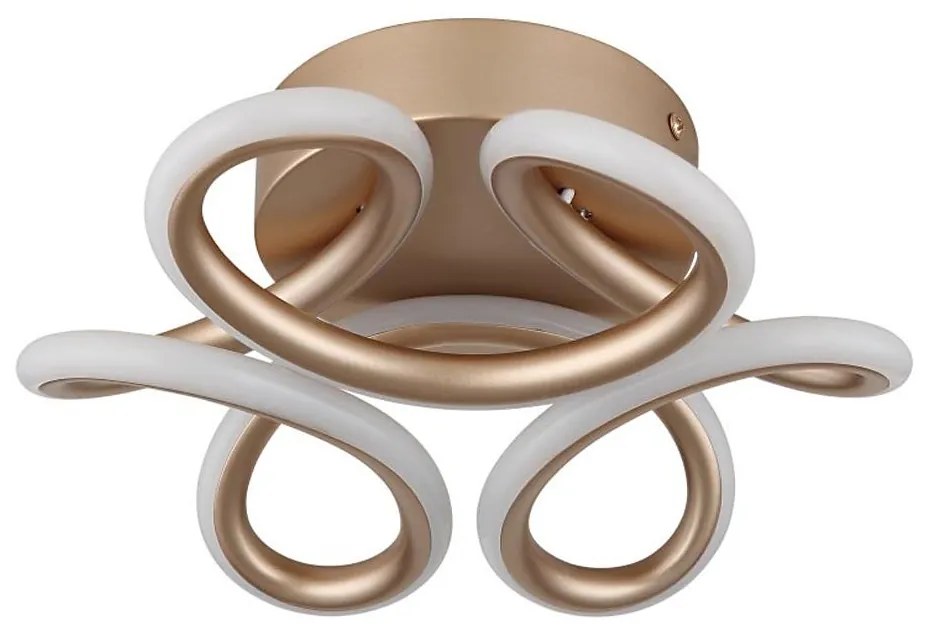 Globo 67386-24CH - LED таванна лампа MELISAND 24W/230V, Ø 26 см, златна