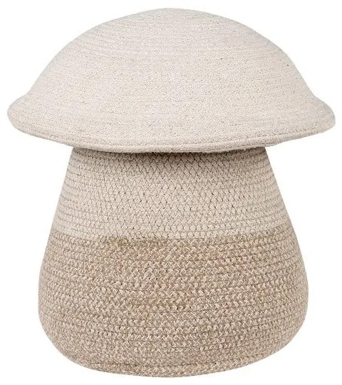 Бежова текстилна детска кошница за играчки ø 33x38 cm Mama Mushroom – Lorena Canals