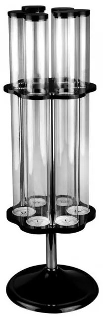 Поликарбнатна стойка въртяща за фунийки за сладолед с 6 отделения (ZCP 802)