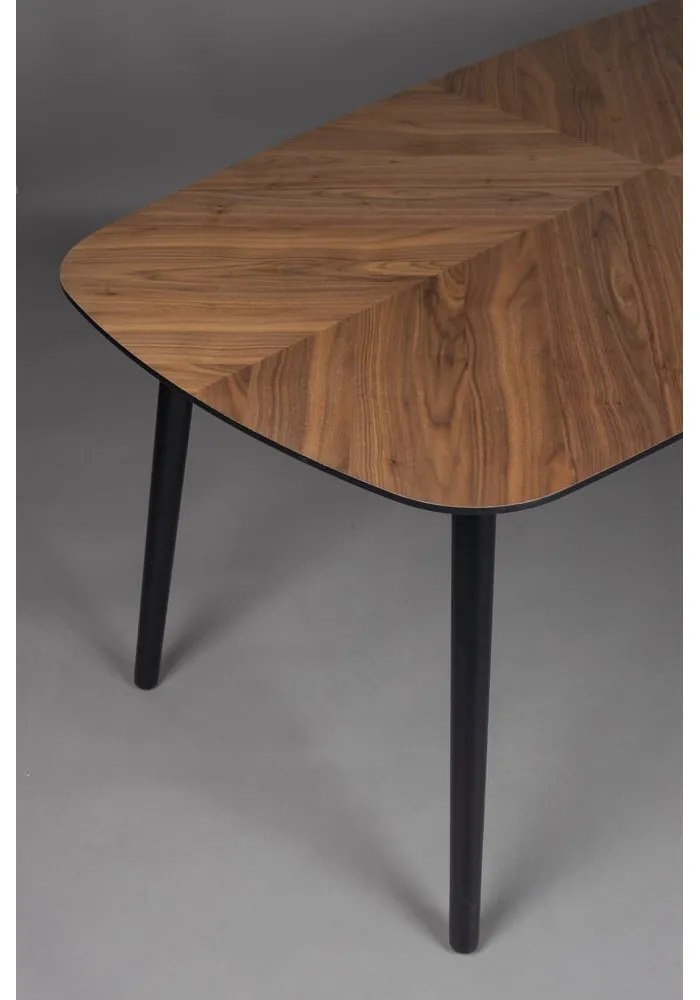 Трапезна маса с орехов плот 90x165 cm Clover - Dutchbone