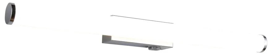 LED стенна лампа в лъскаво сребристо Mattimo – Trio