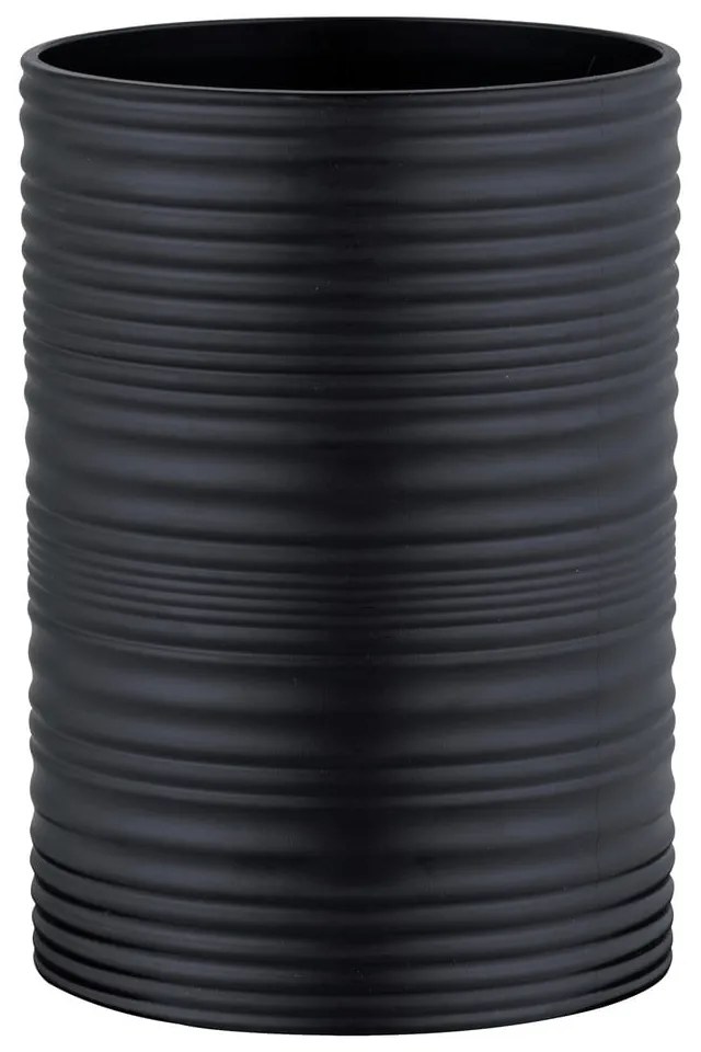 Черна пластмасова чаша за четки за зъби Lyon – Allstar