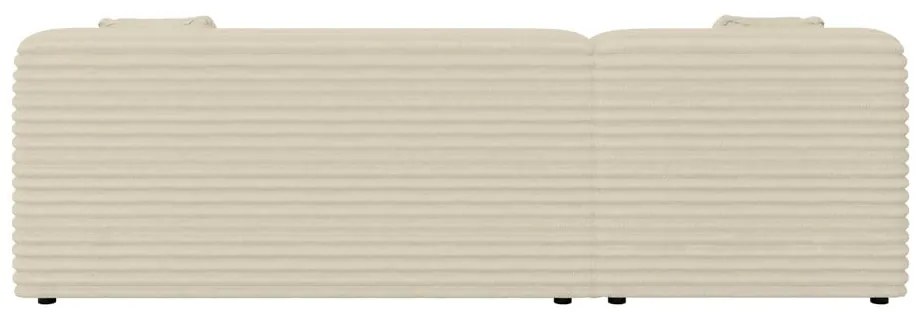 Бежов ъглов диван от рипсено кадифе (ляв ъгъл) Martin – Ropez