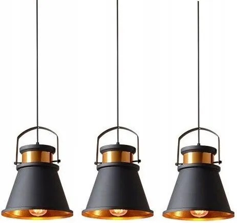 Лампа ASTI AAA APP176-3CP Black/Gold