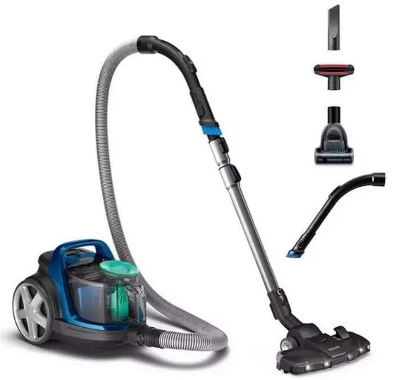 PHILIPS Bagless Vacuum cleaner 5000 Series PowerCyclone 7 Allergy H13 filter TriActive+ LED