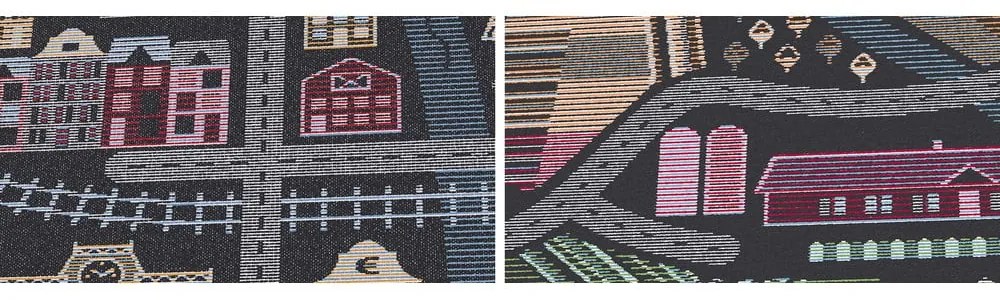 Черен двустранен детски килим , 140 x 200 cm Ülejõe - Narma