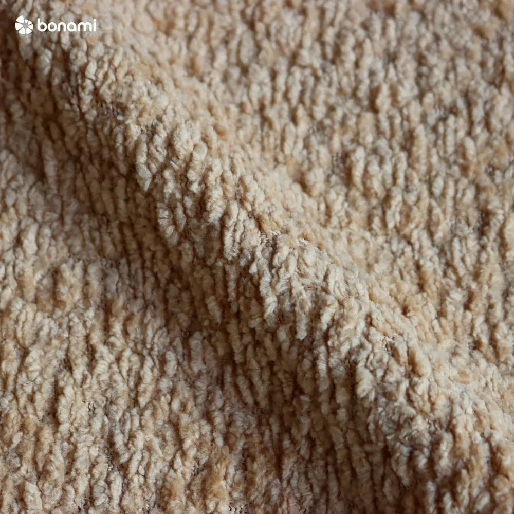 Тапицирано двойно легло с място за съхранение и включена подматрачна рамка в цвят горчица 180x200 cm Thessa Bold Line – Bonami Selection