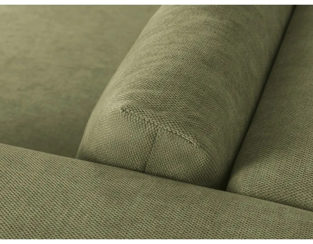 Светлозелен ъглов диван, десен ъгъл Esther – Milo Casa