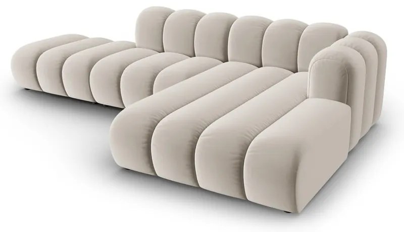 Бежов ъглов диван (десен ъгъл) Lupine – Micadoni Home