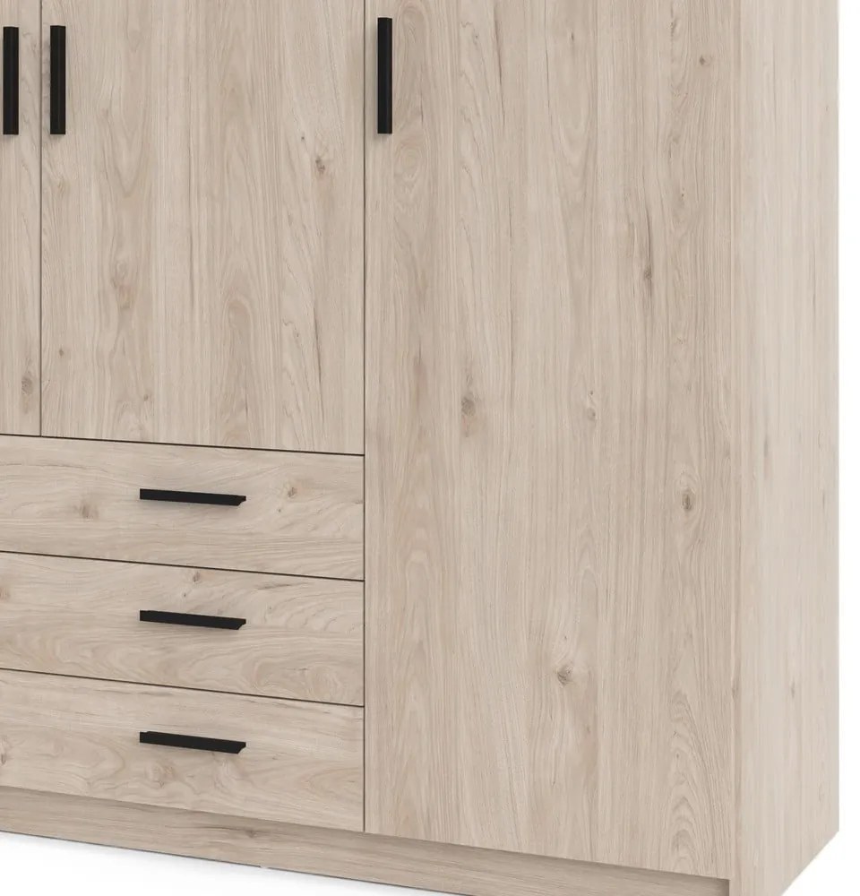 Гардероб от декор от дъб естествен 196x200 cm Sprint – Tvilum