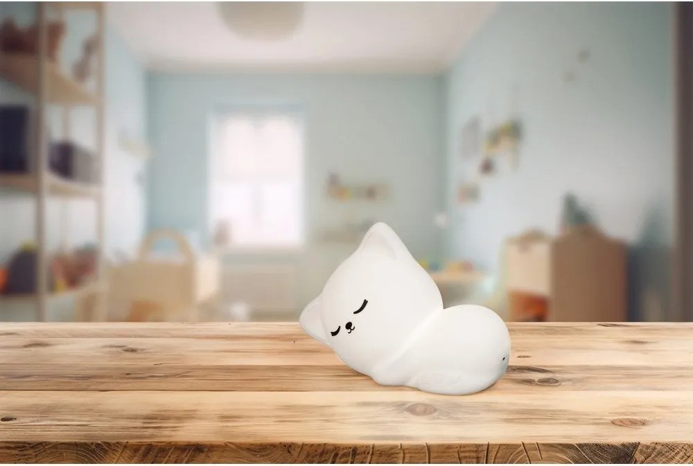 Бяла детска нощна лампа Mia – Fischer &amp; Honsel