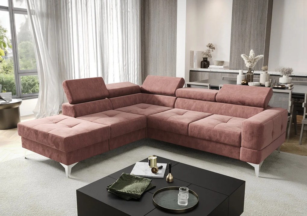 Ъглов диван Soreko Plus-Гнила ябълка-десен