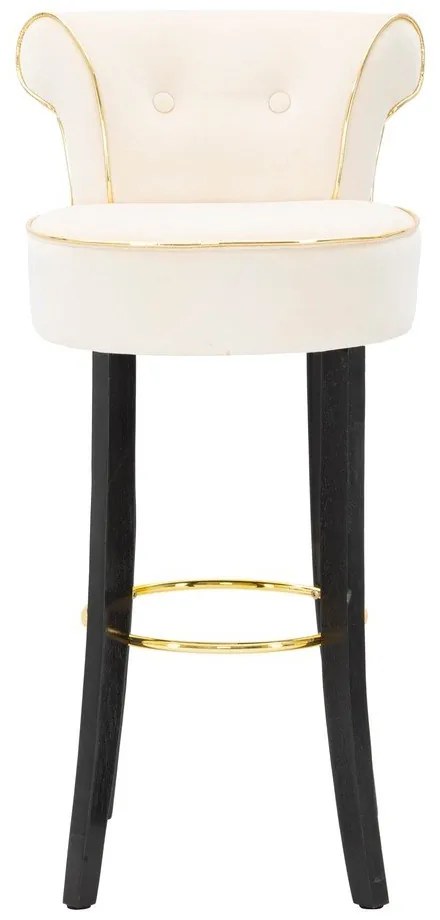 Бар стол от кремаво кадифе 96 cm Luxy - Mauro Ferretti