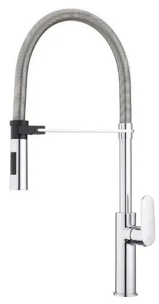 Paffoni - Кухненски смесител с изтегляема душ слушалка CANDY 52,5 см лъскав хром