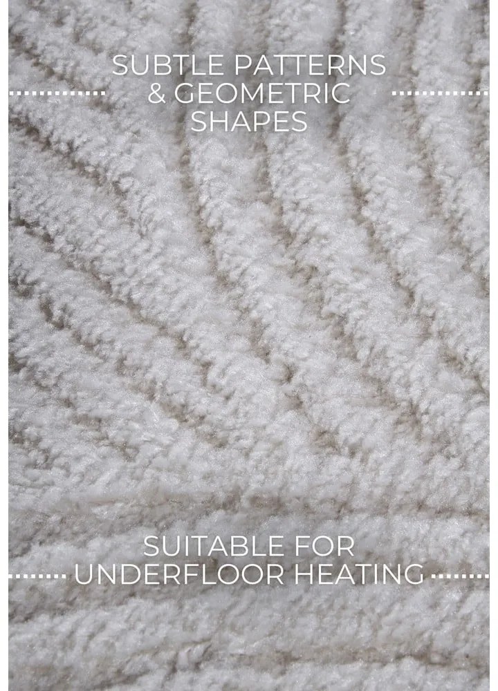 Кремава пътека 80x240 cm Chappe Cream White – Elle Decoration