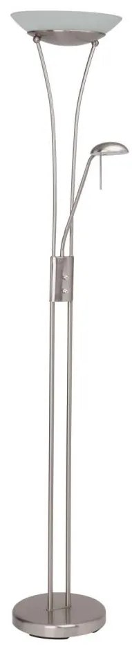 Brilliant - Димируема LED стояща лампа FINN 2xLED/13W/230V матов хром