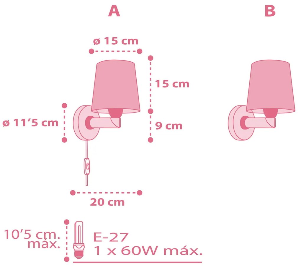 Стенна апличка Ango Flamingo
