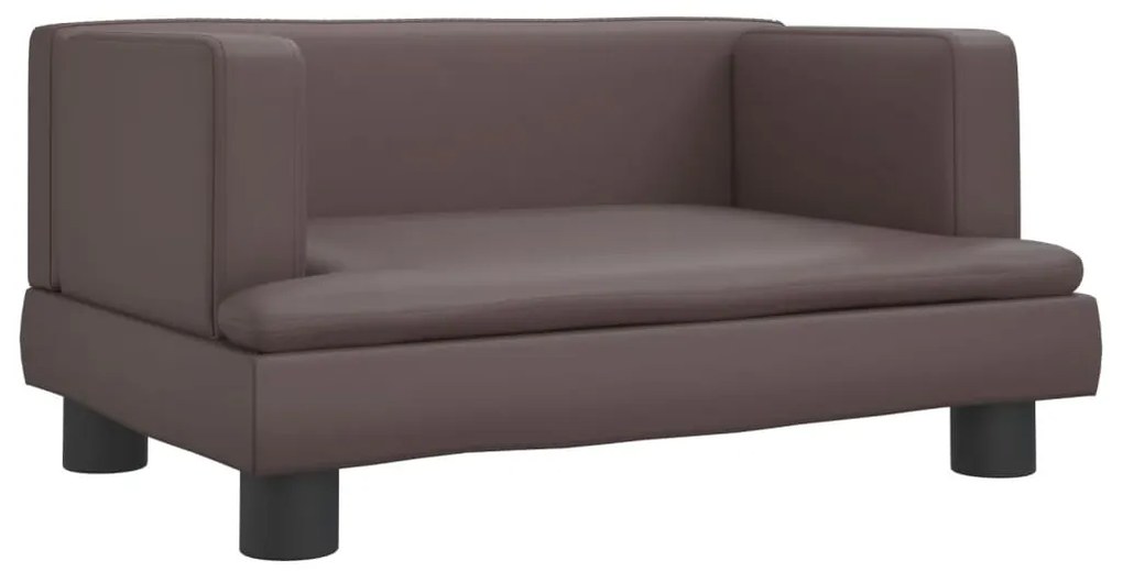 3196326 vidaXL Детски диван кафяв 60x40x30 см изкуствена кожа