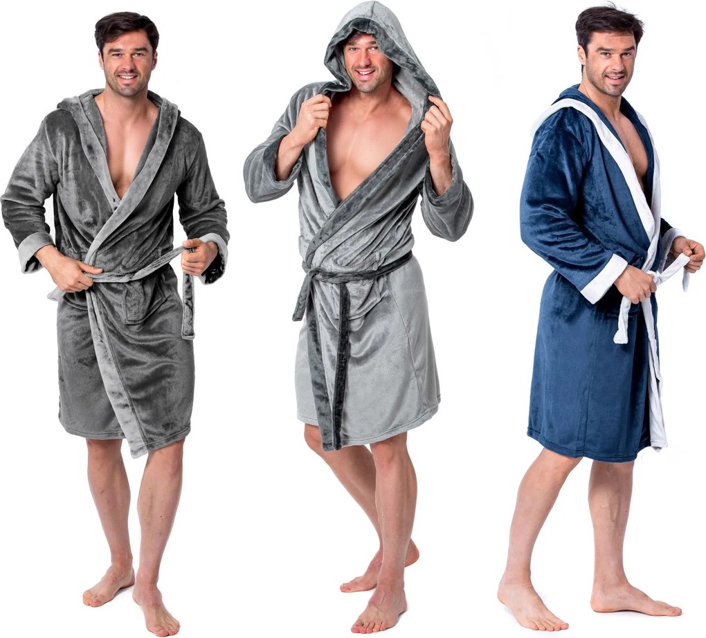 Мъжки халат Comfort Navy