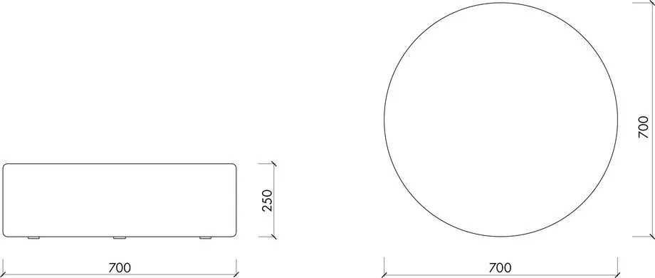 Синя вълнена табуретка Folk – noo.ma