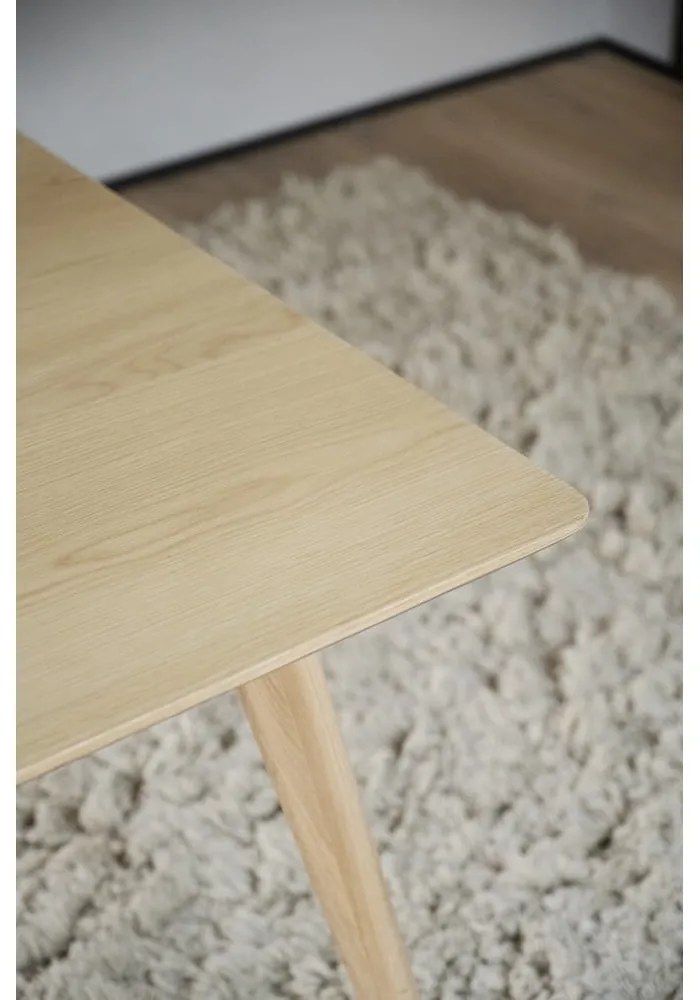 Сгъваема маса за хранене с плот от ясенова дървесина 190x90 cm Yumi - Rowico