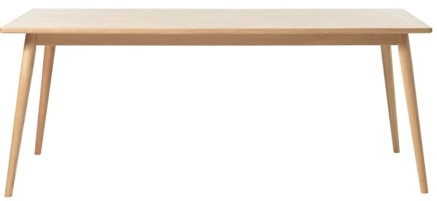 Сгъваема трапезна маса с дъбов плот в естествен цвят 190x90 cm Barrali – Unique Furniture