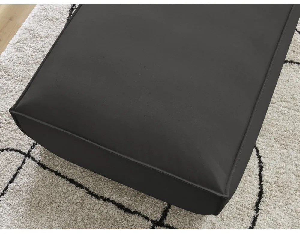 Черна табуретка от изкуствена кожа Boheme – Bobochic Paris