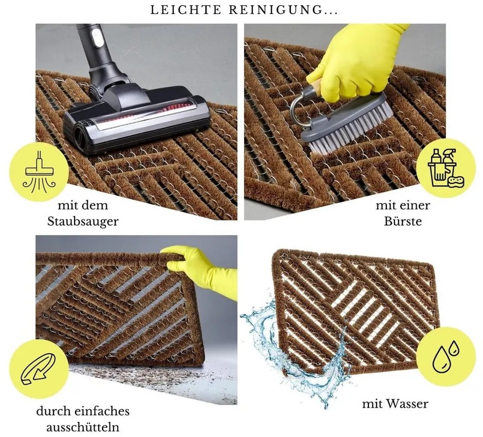 Изтривалка от кокосови влакна 40x60 cm Coco Natural – Hanse Home