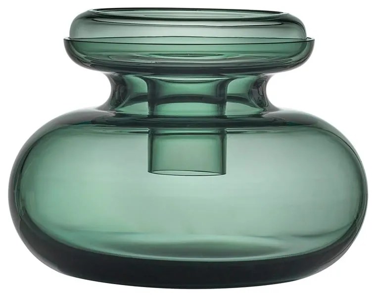 Зелена стъклена ваза Inu - Zone