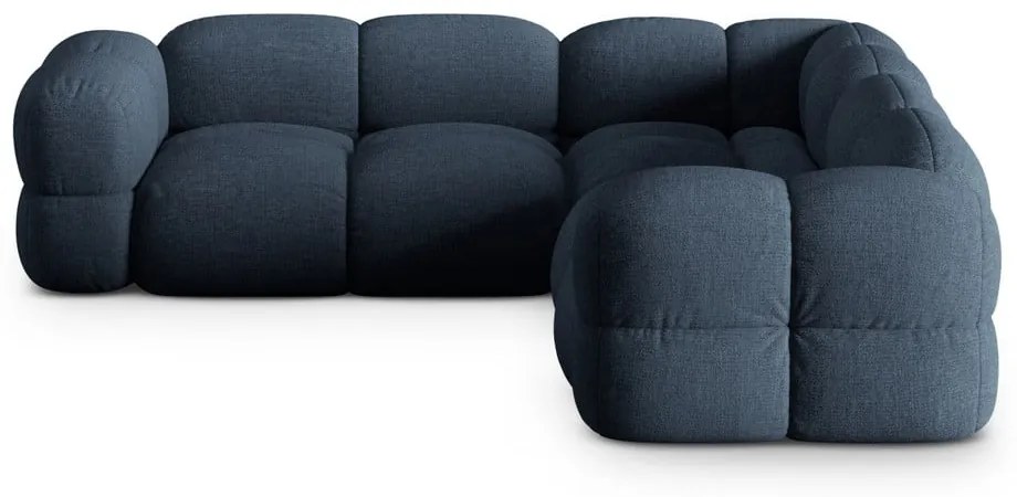 Тъмносин ъглов диван Loretto – Cosmopolitan Design