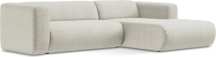 Бежов ъглов диван (десен ъгъл) Ekahi – Makamii