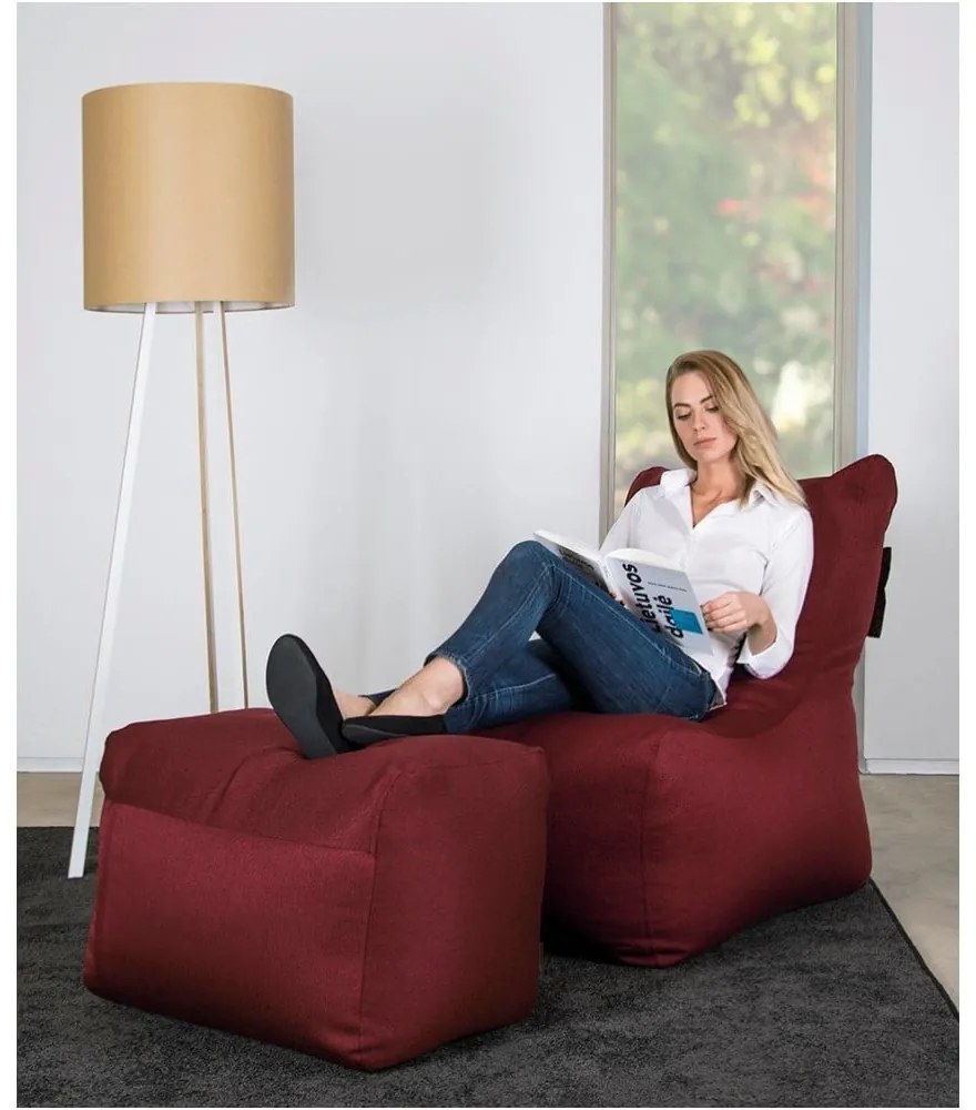 Оранжев пуф Plus 70 Lounge – SLOWDOWN