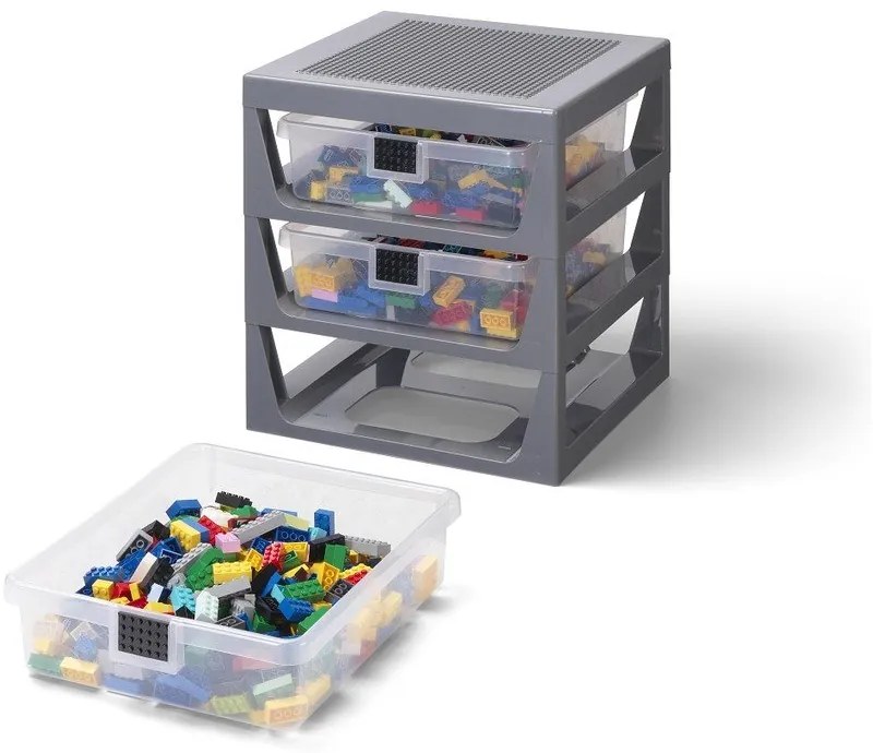 Сив органайзер с 3 чекмеджета Storage - LEGO®