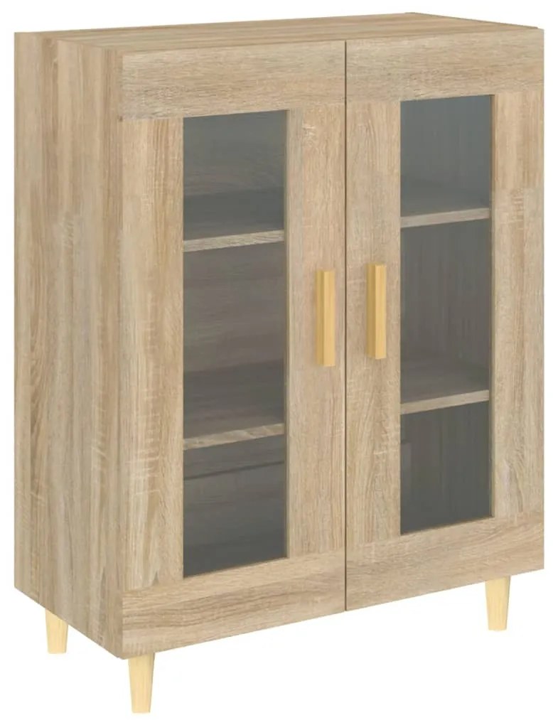 812117 vidaXL Сайдборд, дъб сонома, 69,5x34x90 см, инженерно дърво