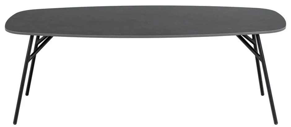 Черна масичка за кафе с керамичен плот 60x120 cm Caracas – Actona