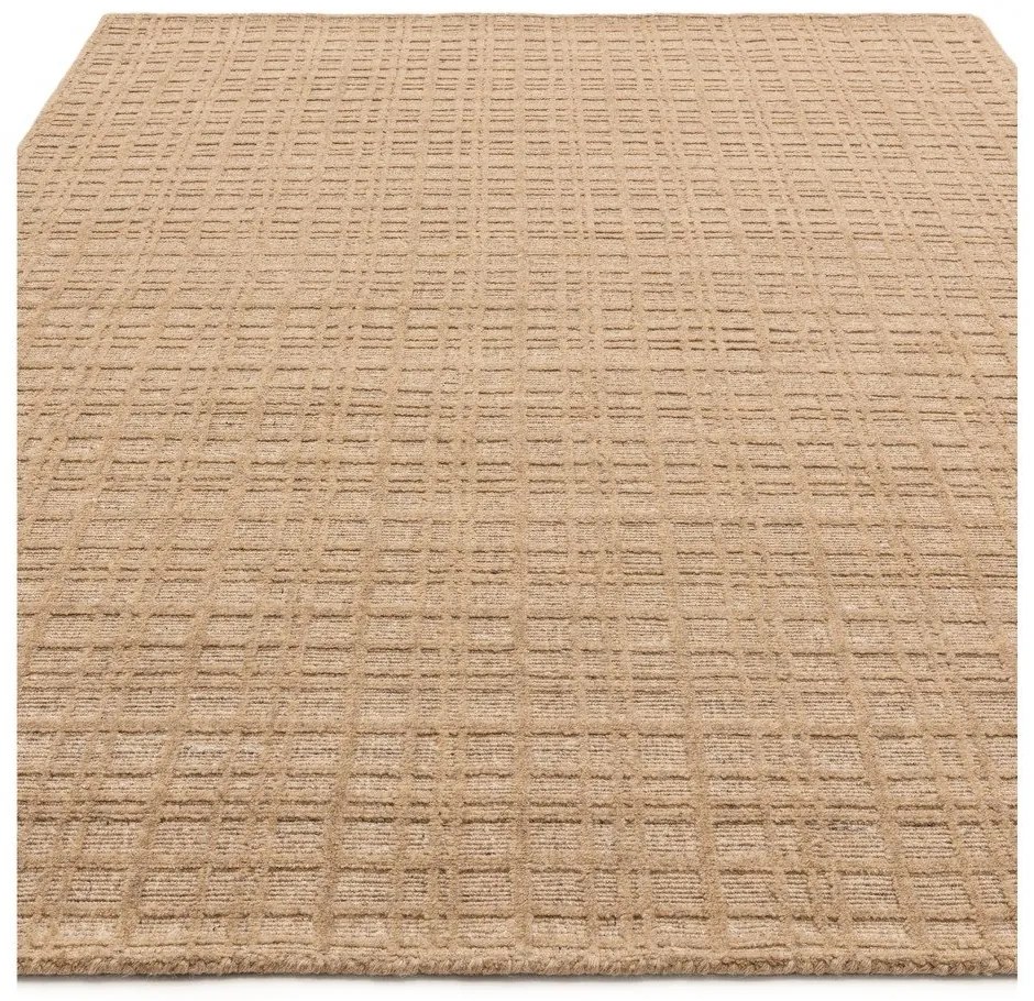 Бежов ръчно изработен килим със смес от вълна 120x170 cm Thatch Honey – Asiatic Carpets